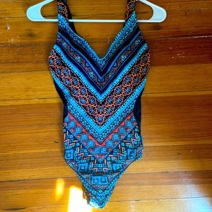 Boho One Piece Bathing Suit